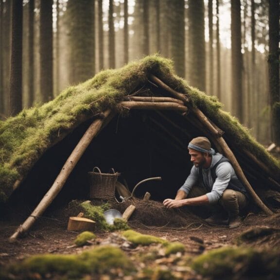 a-frame bushcraft shelter CampingAndSurvivalReviews.com