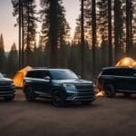 suv's at camp CampingAndSurvivalReviews.com