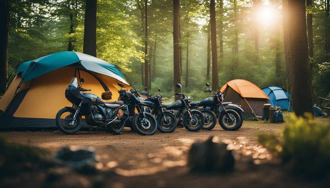 motorcycle camping CampingAndSurvivalReviews.com
